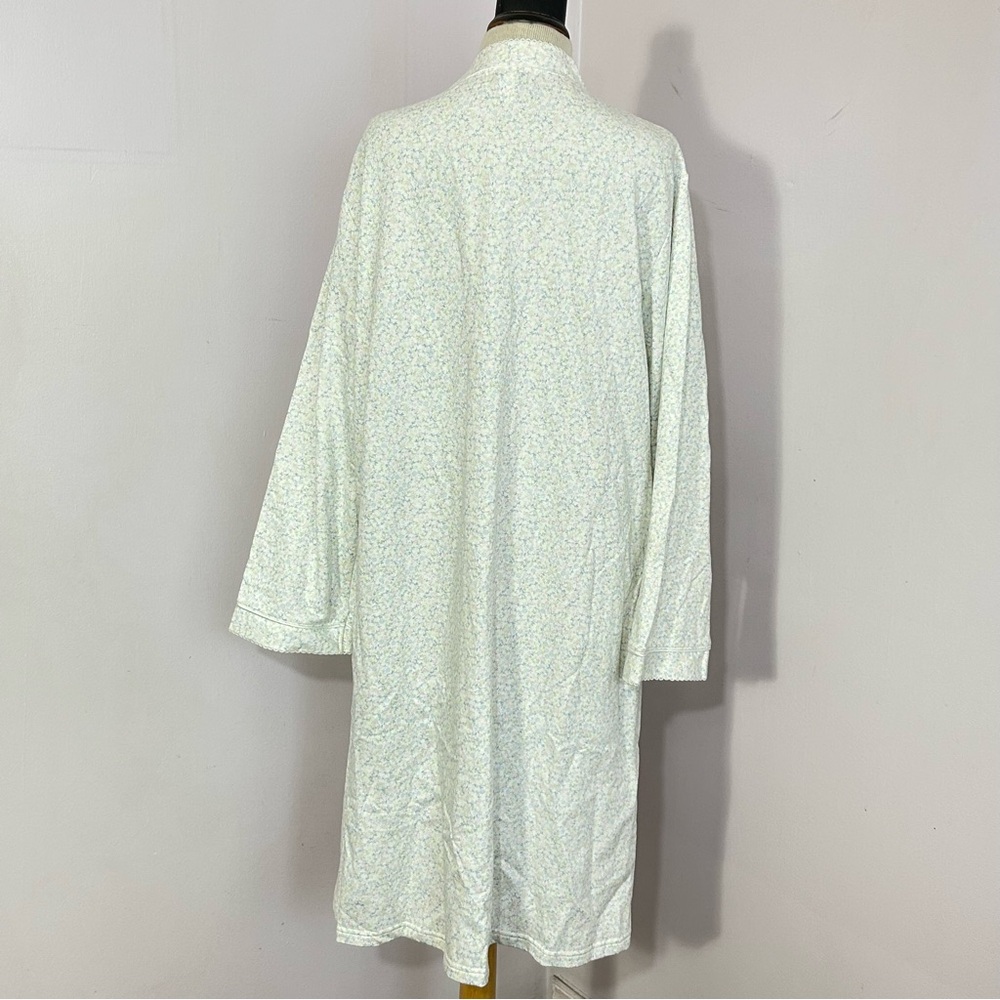 Miss Elaine Floral Midi Zipper Robe L - Picture 4 of 7